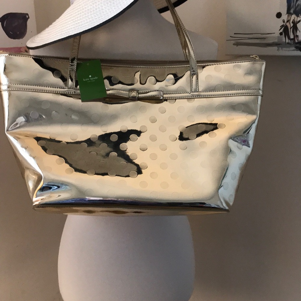 Gold Kate Spade Tote